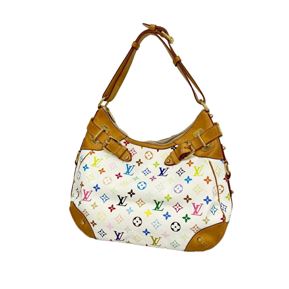 Louis Vuitton Monogram Multicolor Greta Shoulder Bag M40195 Blanc (Women's)
